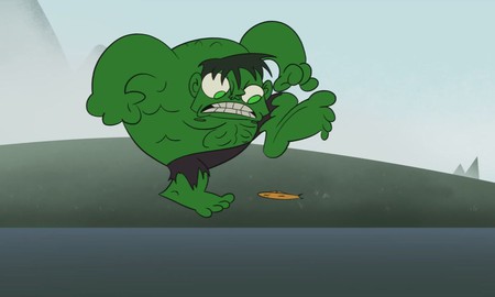 Cười lăn lộn với clip hài một ngày tồi tệ của Hulk